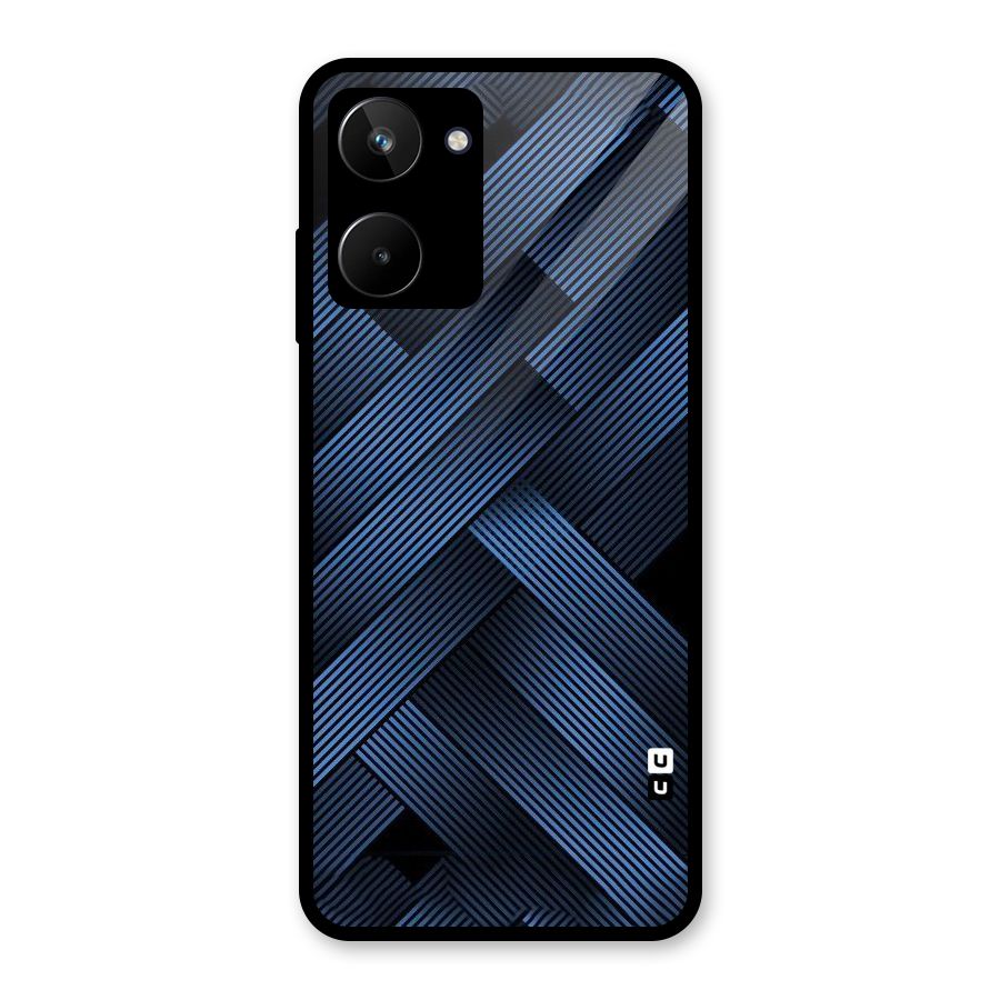 Ribbon Stripes Glass Back Case for Realme 10