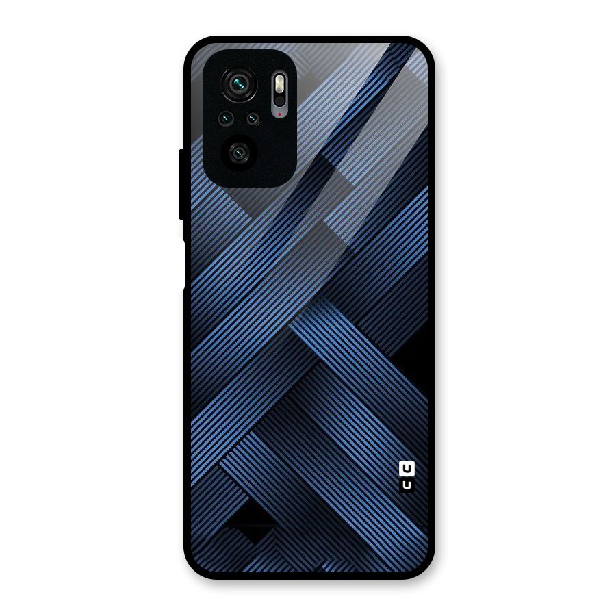 Ribbon Stripes Glass Back Case for Redmi Note 10