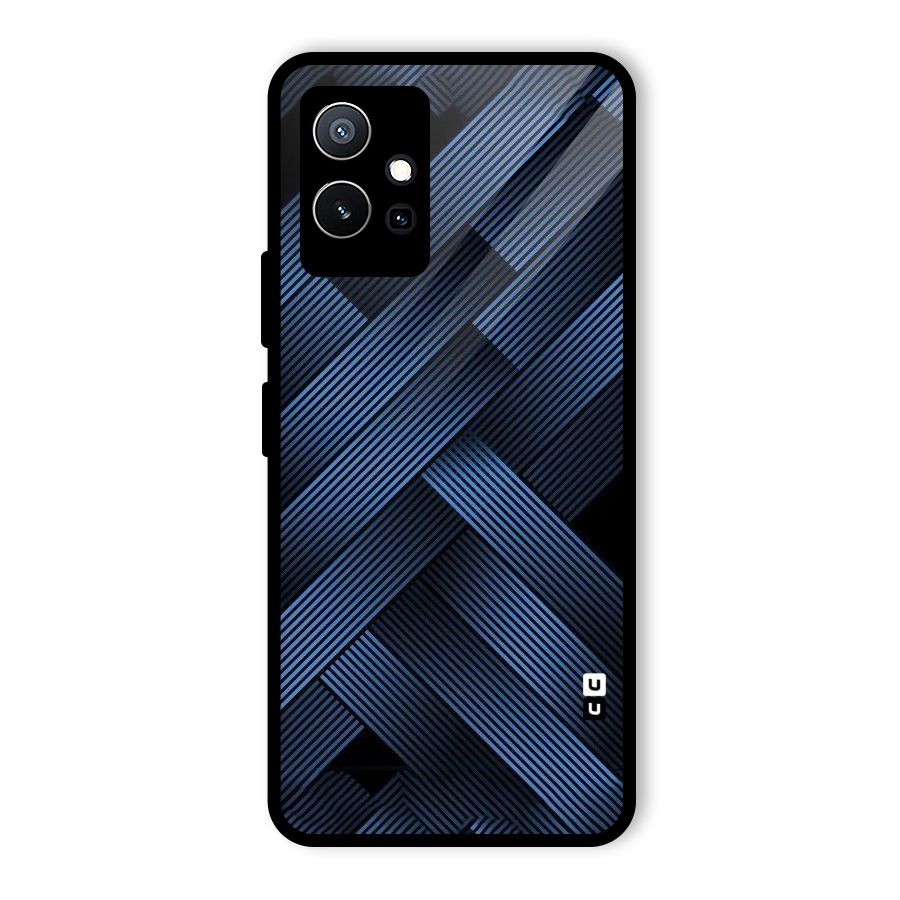 Ribbon Stripes Glass Back Case for Vivo Y75 5G