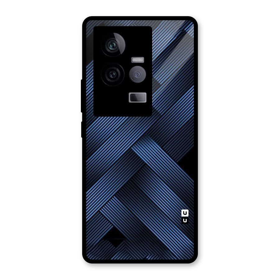 Ribbon Stripes Glass Back Case for Vivo iQOO 11 5G