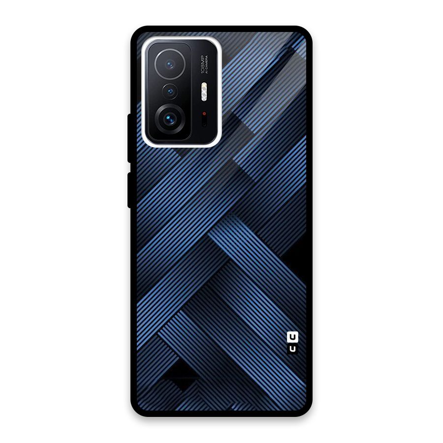 Ribbon Stripes Glass Back Case for Xiaomi 11T Pro
