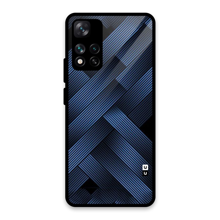 Ribbon Stripes Glass Back Case for Xiaomi 11i HyperCharge 5G