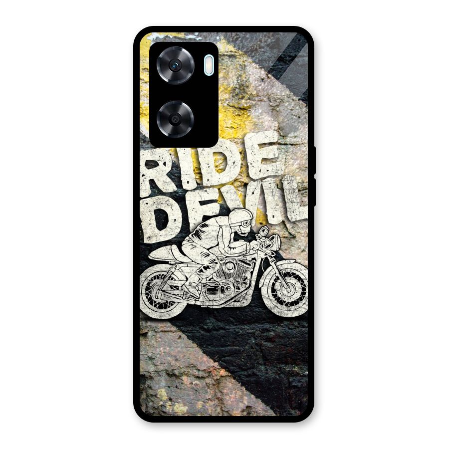 Ride Devil Glass Back Case for Oppo A77