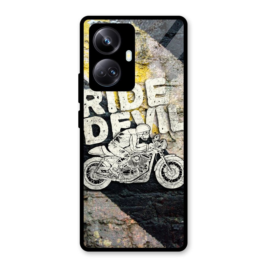 Ride Devil Glass Back Case for Realme 10 Pro Plus