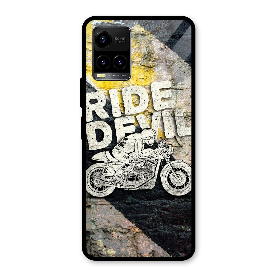Ride Devil Glass Back Case for Vivo Y21A