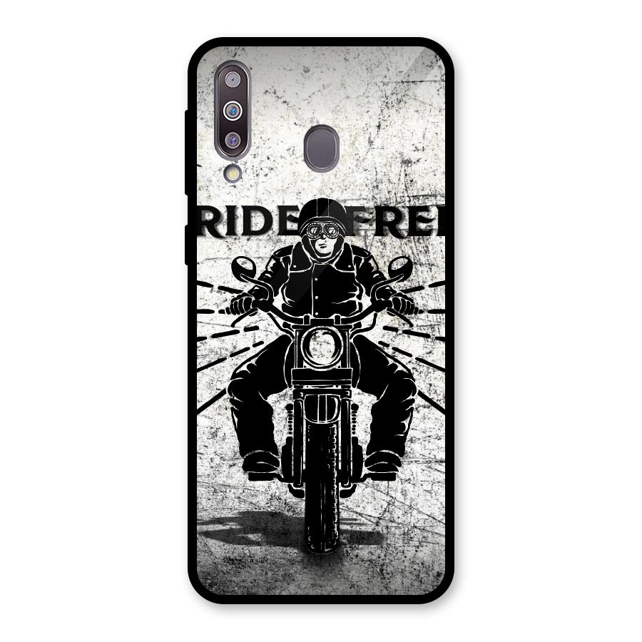 Ride Free Glass Back Case for Galaxy M30