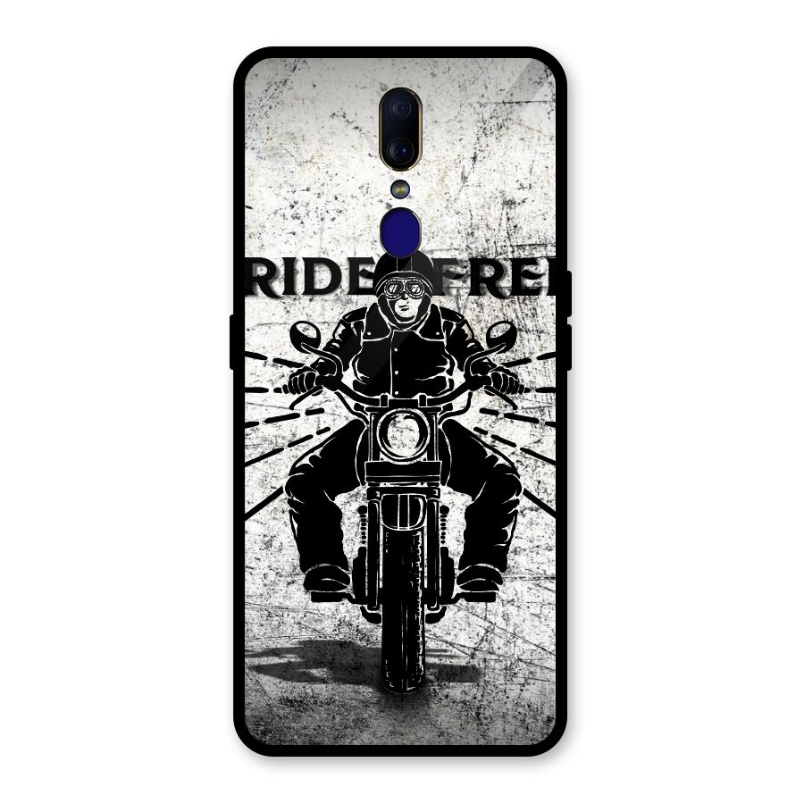 Ride Free Glass Back Case for Oppo F11