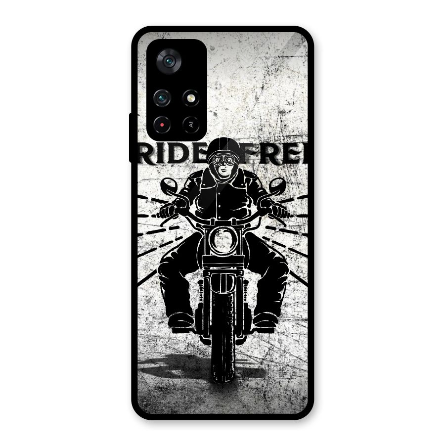 Ride Free Glass Back Case for Poco M4 Pro 5G