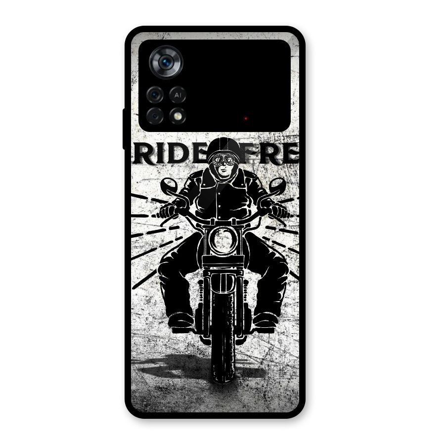 Ride Free Glass Back Case for Poco X4 Pro 5G