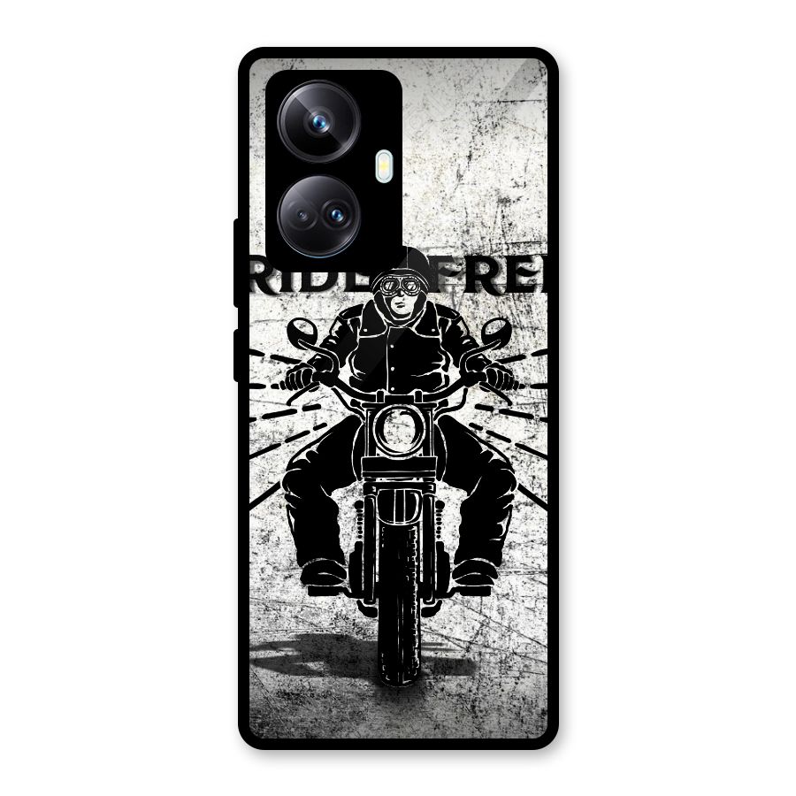 Ride Free Glass Back Case for Realme 10 Pro Plus