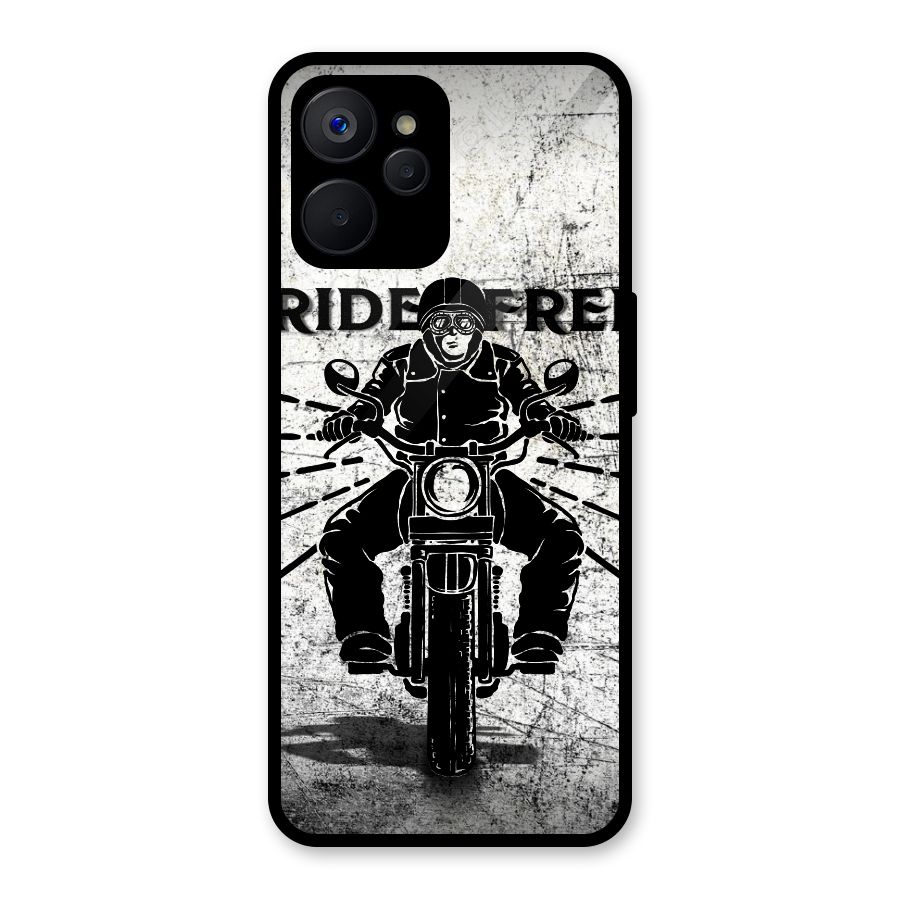Ride Free Glass Back Case for Realme 9i 5G