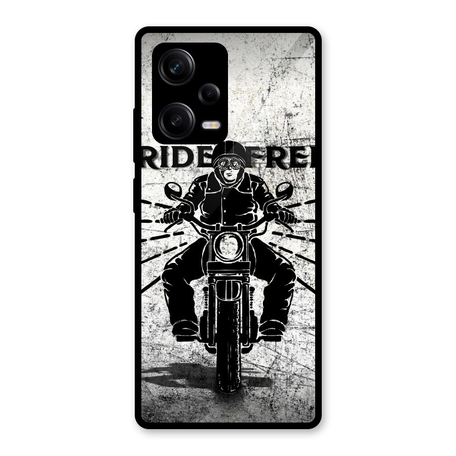 Ride Free Glass Back Case for Redmi Note 12 Pro