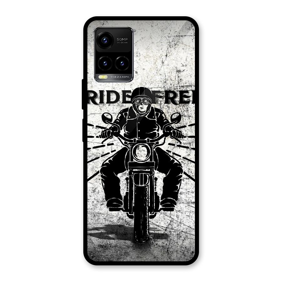 Ride Free Glass Back Case for Vivo Y21A