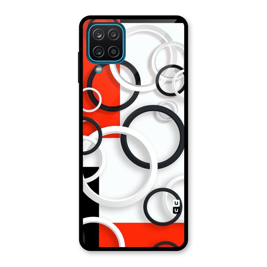 Rings Abstract Glass Back Case for Galaxy A12