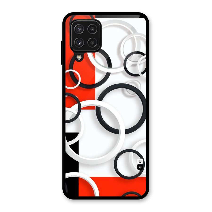 Rings Abstract Glass Back Case for Galaxy A22 4G