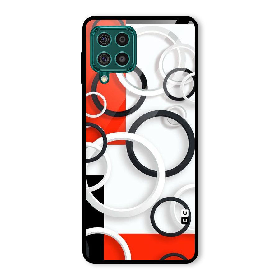 Rings Abstract Glass Back Case for Galaxy F62