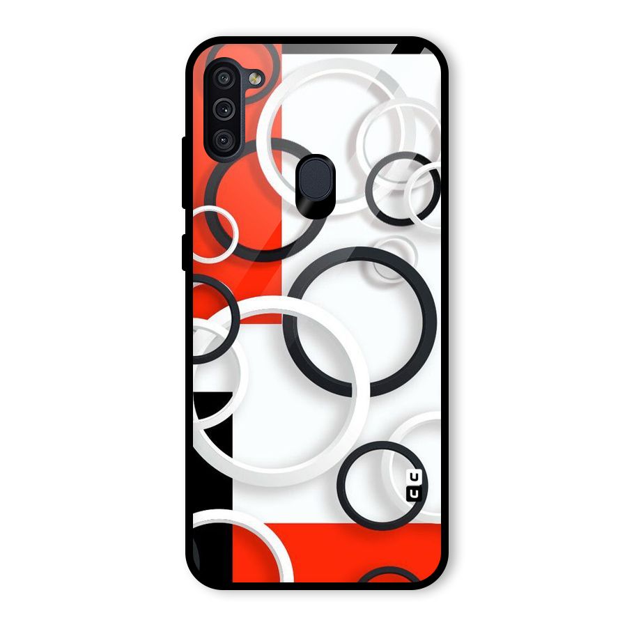 Rings Abstract Glass Back Case for Galaxy M11