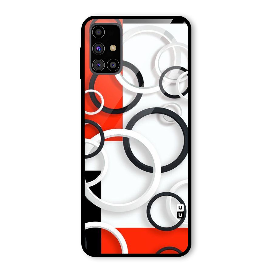 Rings Abstract Glass Back Case for Galaxy M31s
