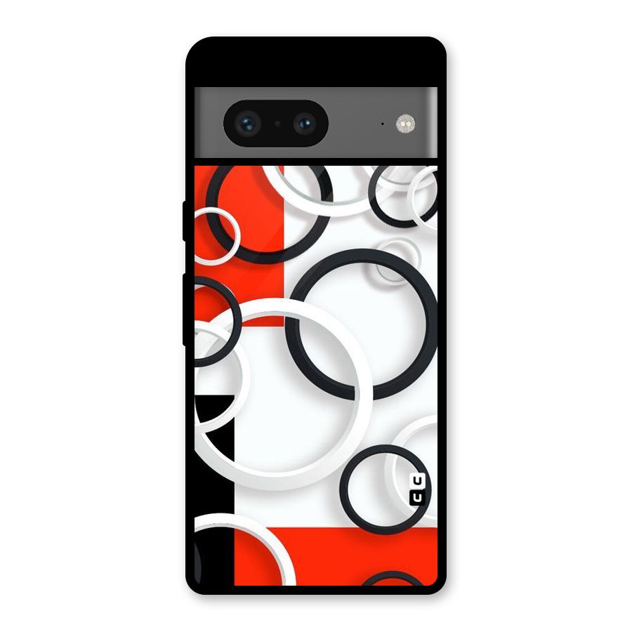 Rings Abstract Glass Back Case for Google Pixel 7