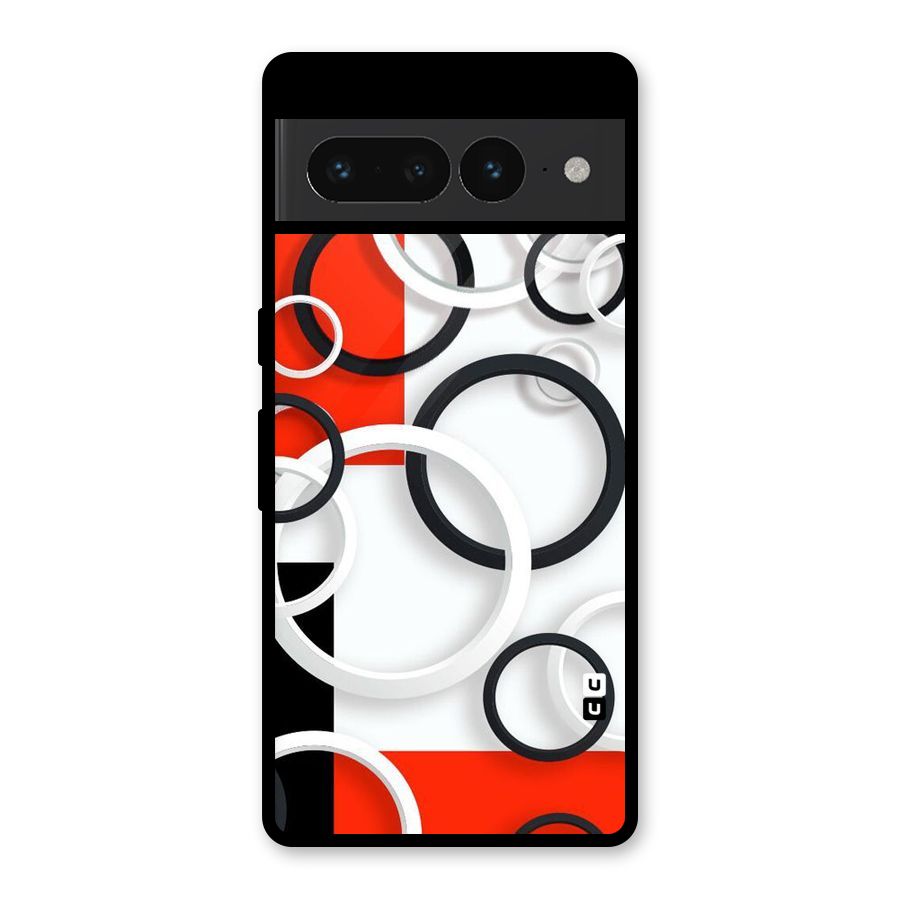 Rings Abstract Glass Back Case for Google Pixel 7 Pro