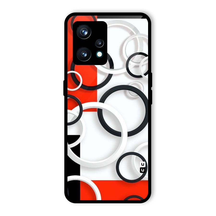 Rings Abstract Glass Back Case for Realme 9 Pro Plus 5G