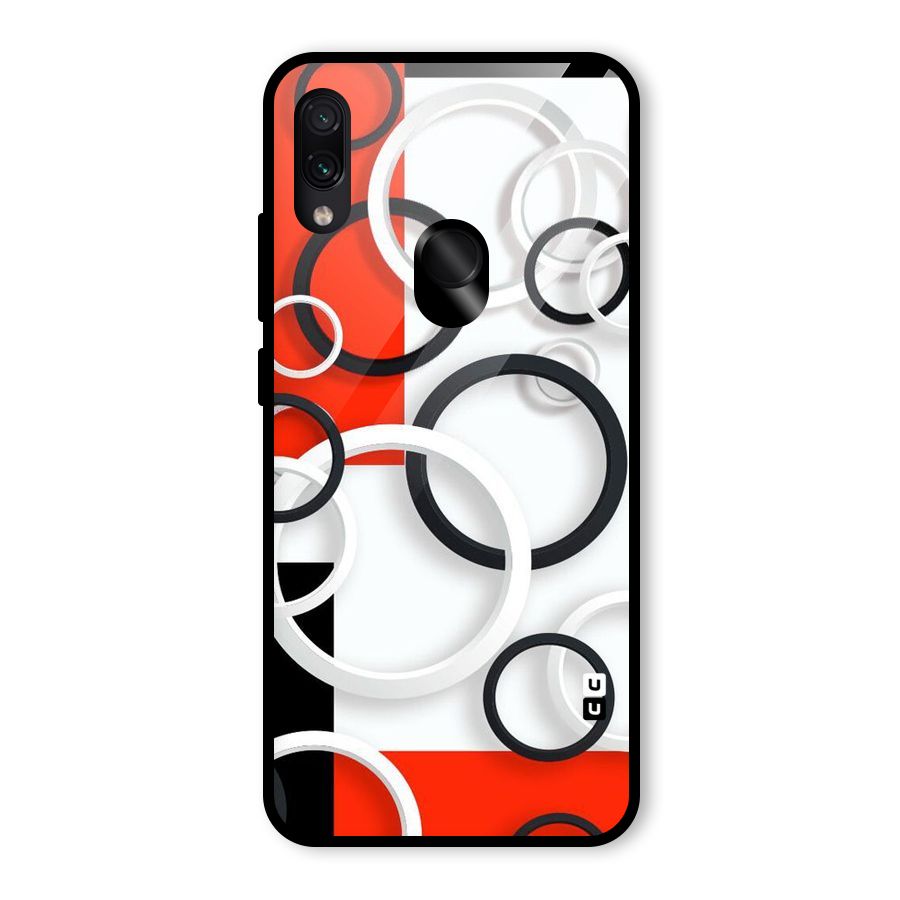 Rings Abstract Glass Back Case for Redmi Note 7 Pro