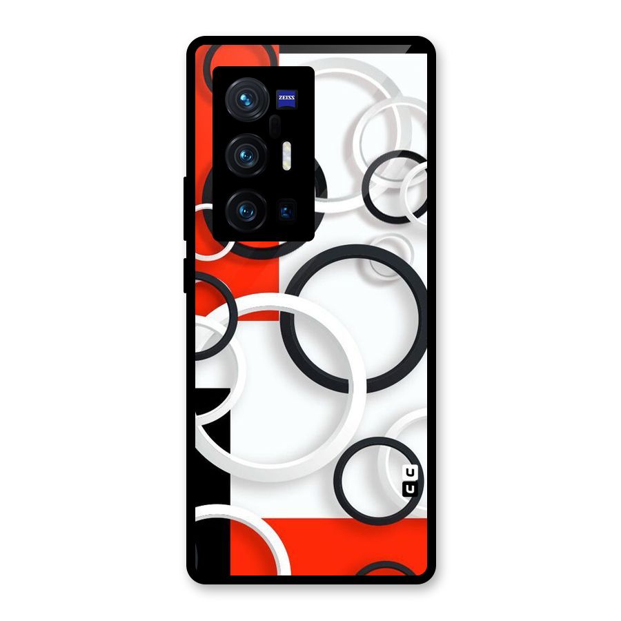 Rings Abstract Glass Back Case for Vivo X70 Pro Plus