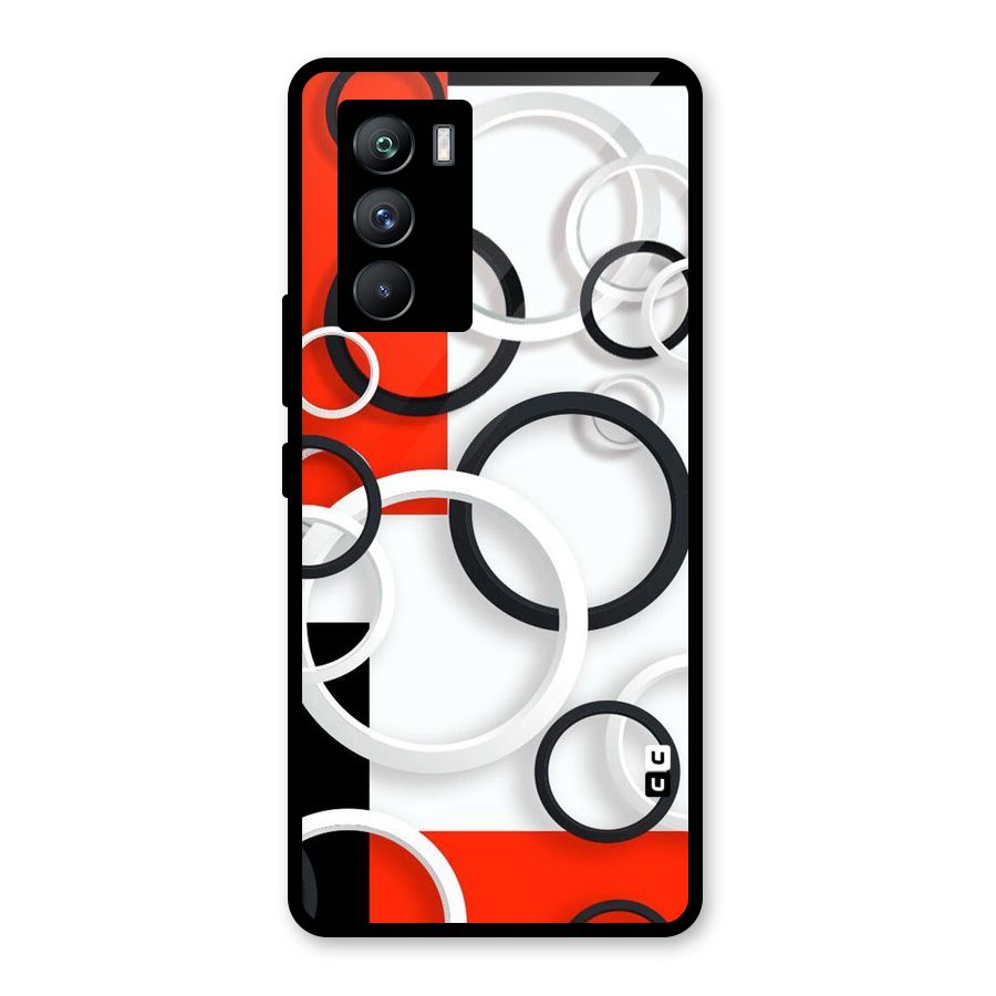Rings Abstract Glass Back Case for Vivo iQOO 9 SE