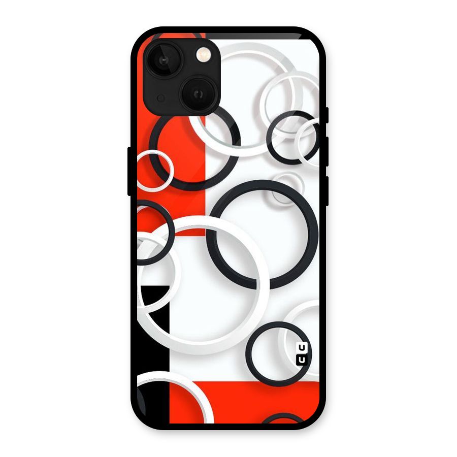 Rings Abstract Glass Back Case for iPhone 13