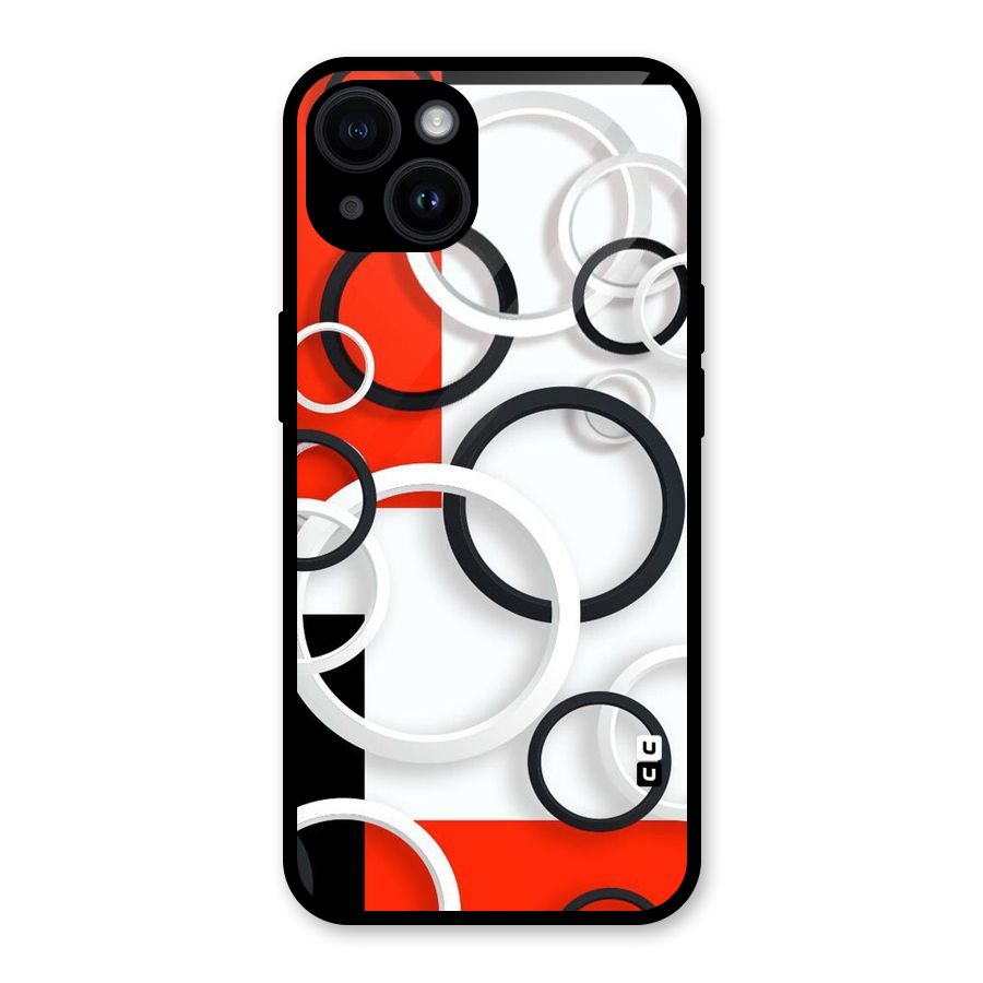 Rings Abstract Glass Back Case for iPhone 14