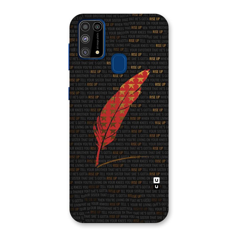 Rise Up Feather Back Case for Galaxy M31