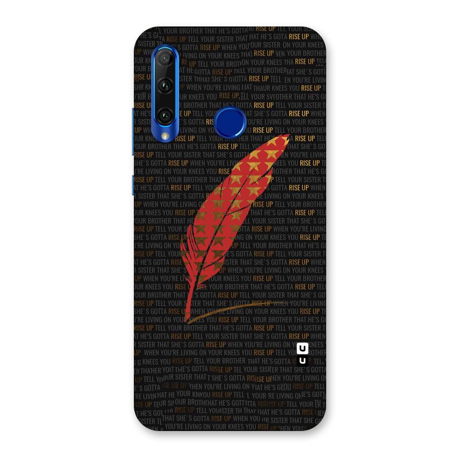 Rise Up Feather Back Case for Honor 20i