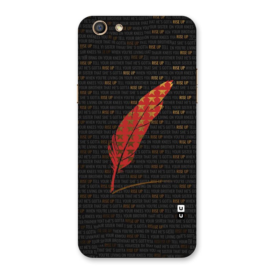 Rise Up Feather Back Case for Oppo F3