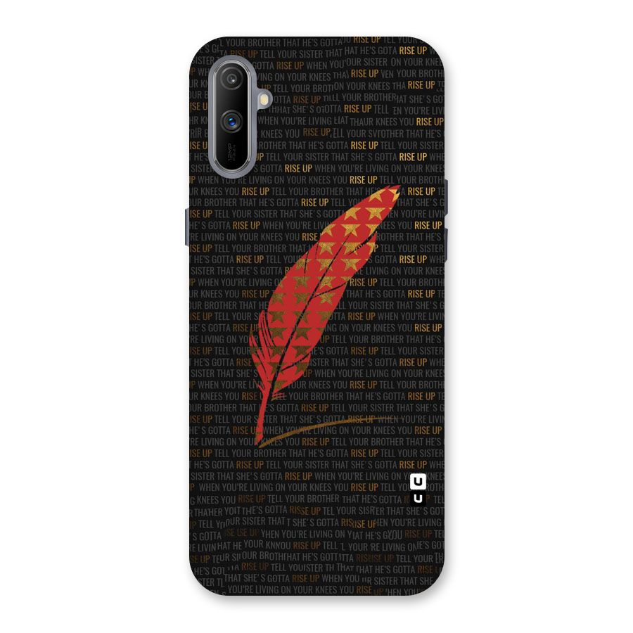 Rise Up Feather Back Case for Realme C3