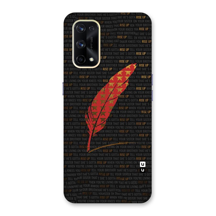 Rise Up Feather Glass Back Case for Realme X7 Pro