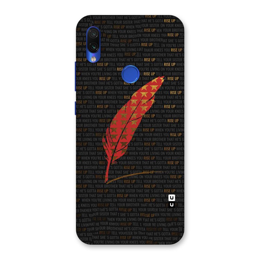 Rise Up Feather Back Case for Redmi Note 7S