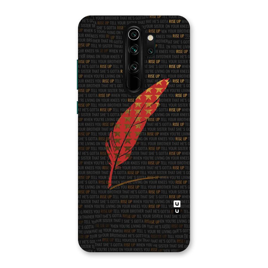 Rise Up Feather Back Case for Redmi Note 8 Pro