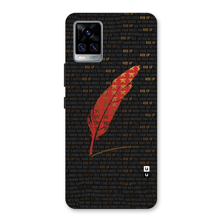 Rise Up Feather Back Case for Vivo V20 Pro