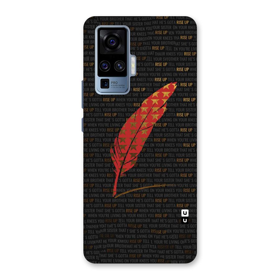 Rise Up Feather Back Case for Vivo X50 Pro