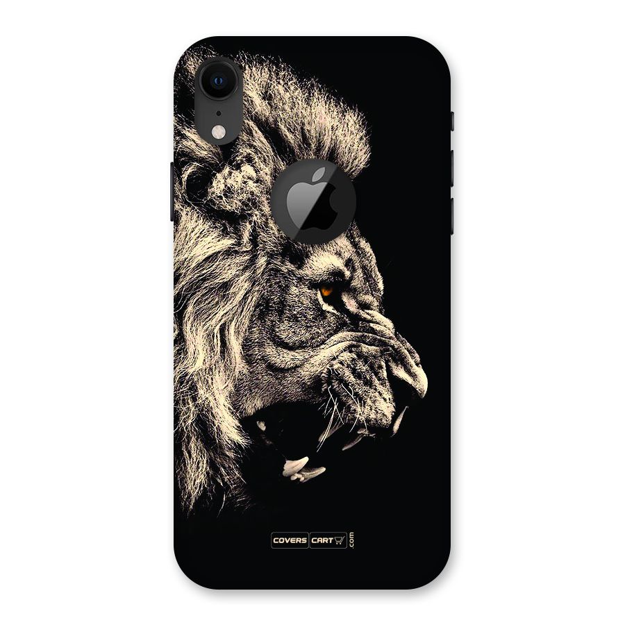 Roaring Lion Back Case for iPhone XR Logo Cut