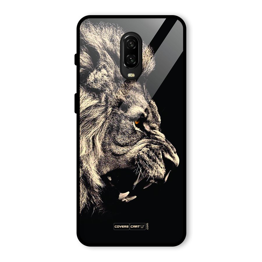 Roaring Lion Glass Back Case for OnePlus 6T
