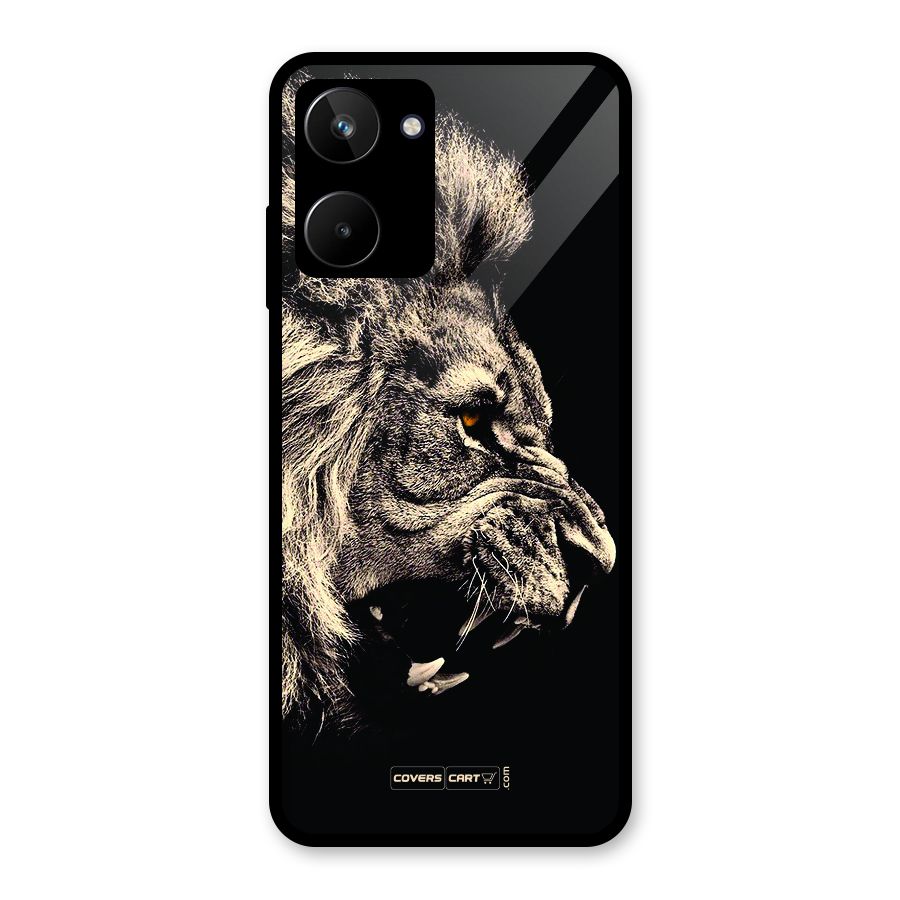 Roaring Lion Glass Back Case for Realme 10
