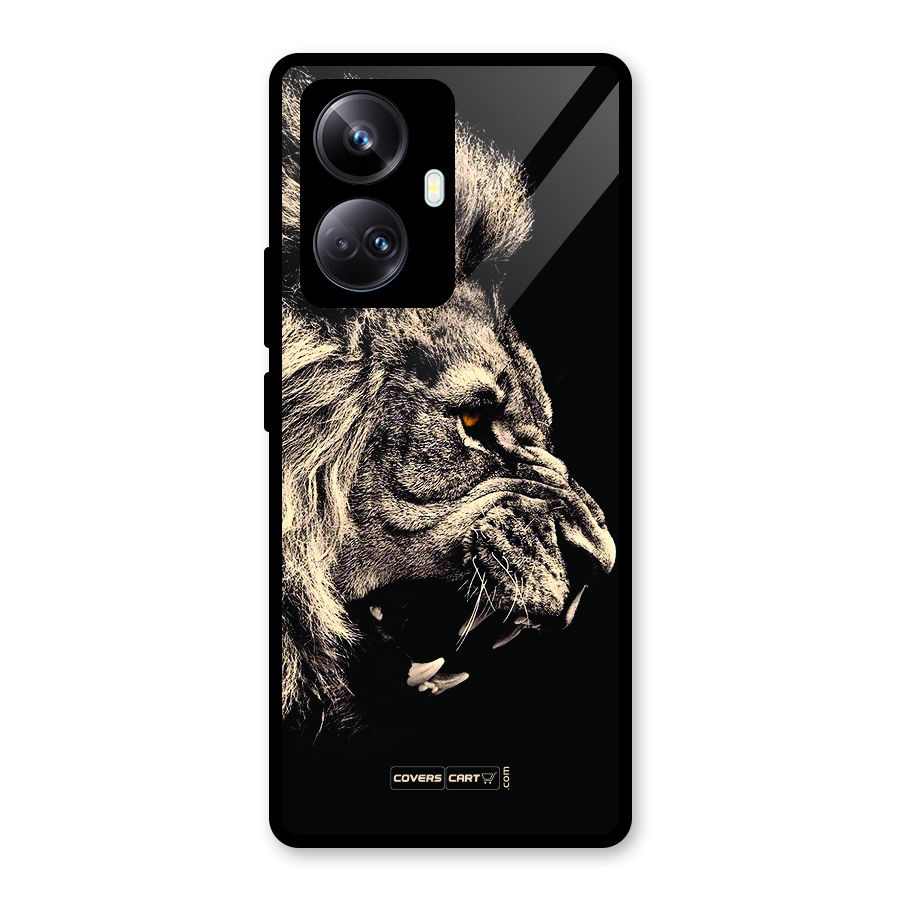 Roaring Lion Glass Back Case for Realme 10 Pro Plus