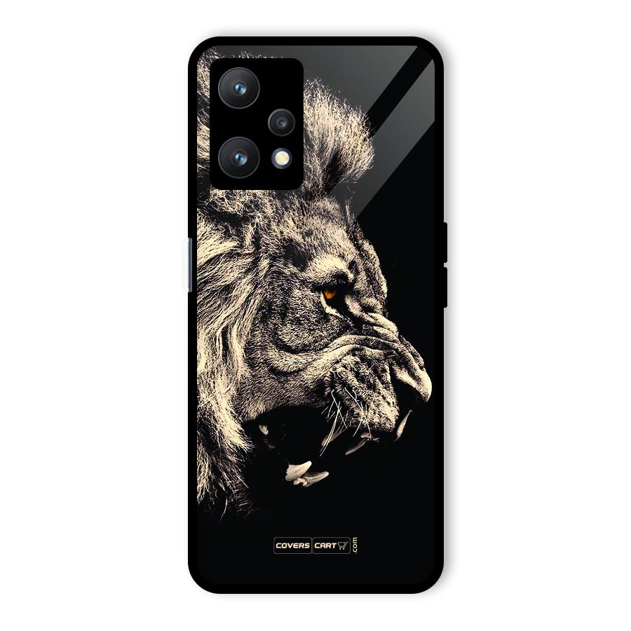 Roaring Lion Glass Back Case for Realme 9 Pro 5G