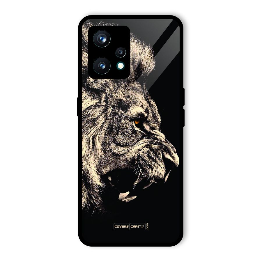 Roaring Lion Glass Back Case for Realme 9 Pro Plus 5G