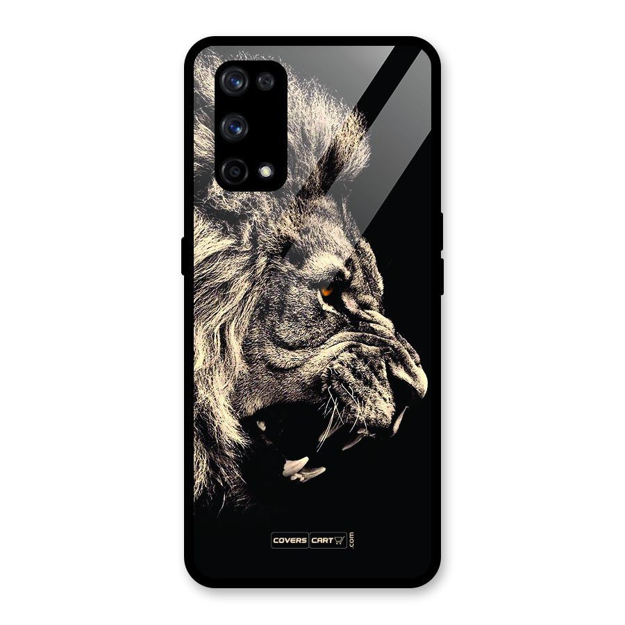 Roaring Lion Glass Back Case for Realme X7 Pro