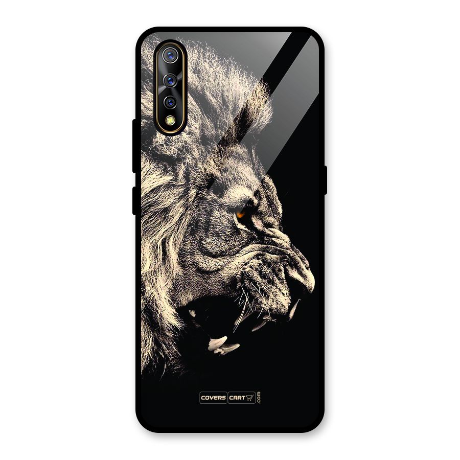 Roaring Lion Glass Back Case for Vivo S1