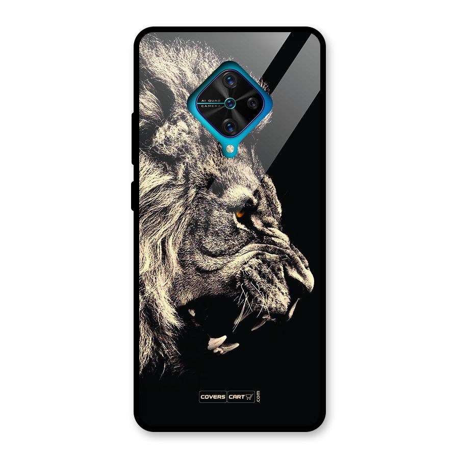 Roaring Lion Glass Back Case for Vivo S1 Pro