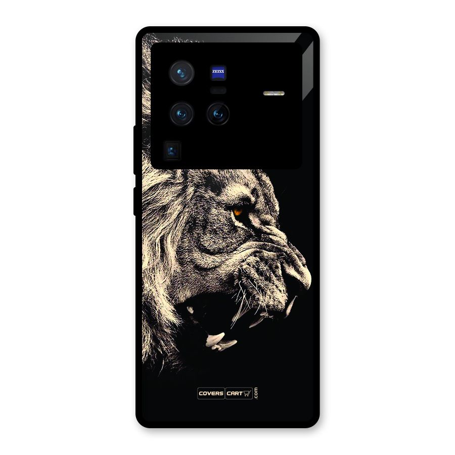 Roaring Lion Glass Back Case for Vivo X80 Pro