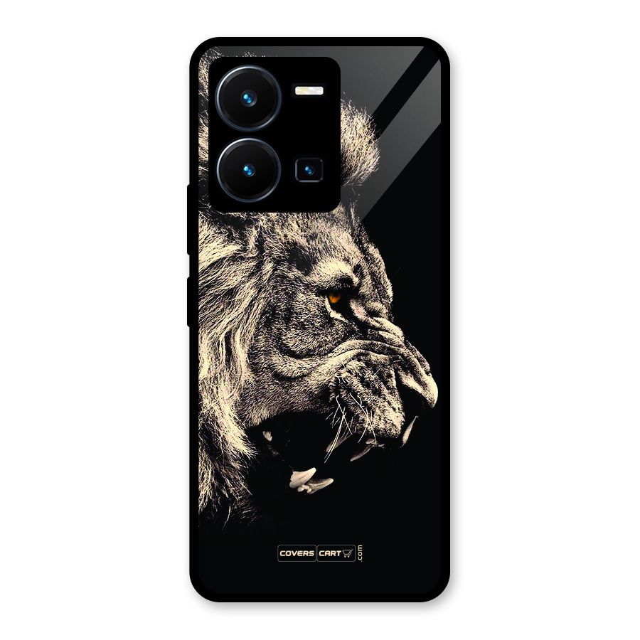 Roaring Lion Glass Back Case for Vivo Y35